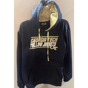 NCAA Georgia Tech Yellow Jackets Stadium Athletic Hoodie Football Mens XL Blue